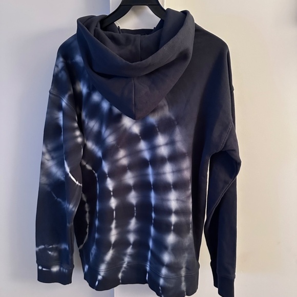 GAP NAVY TIE-DYE ULTRA SOFT FLEECE KNIT NACY & WHITE HOODIE TEEN SIZE 18-20 - Picture 4 of 9
